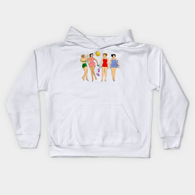 SUNTAN Kids Hoodie by MAYRAREINART